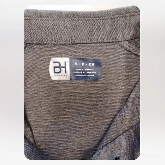 Ben Hogan Long Sleeve Ottoman Golf Polo Shirt Size Small - Picture 6 of 7